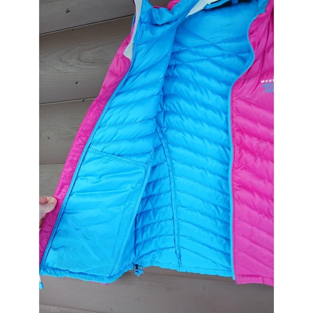 Mountain Hardwear Nitrous Jacket 800 Goose Down Womens Sz S Hot Rod Zip Puffer
